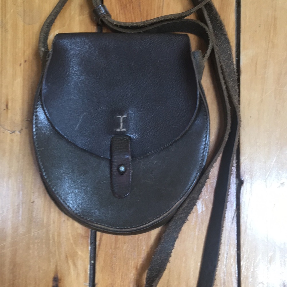 Dark green LUCKY brand, leather crossbody bag